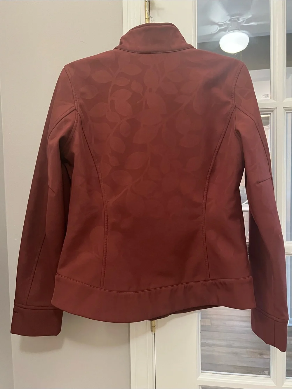 Patagonia Women's Brick Red Zip-Front Bomber Jacket